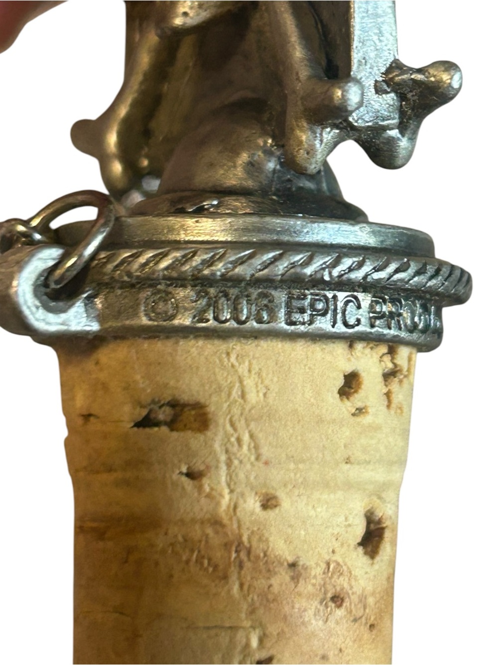 Vintage 2006 Pirate Skull Cork ☠️ Gothic Decor - Picture 5 of 9
